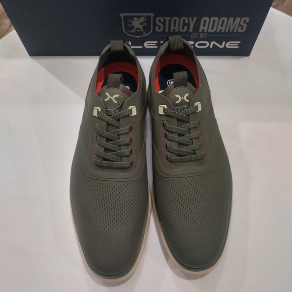 Stacy Adams Everidge Mens Round Closed Toe Slip-On Shoe Size 7.5 M OLive Green - Picture 6 of 8